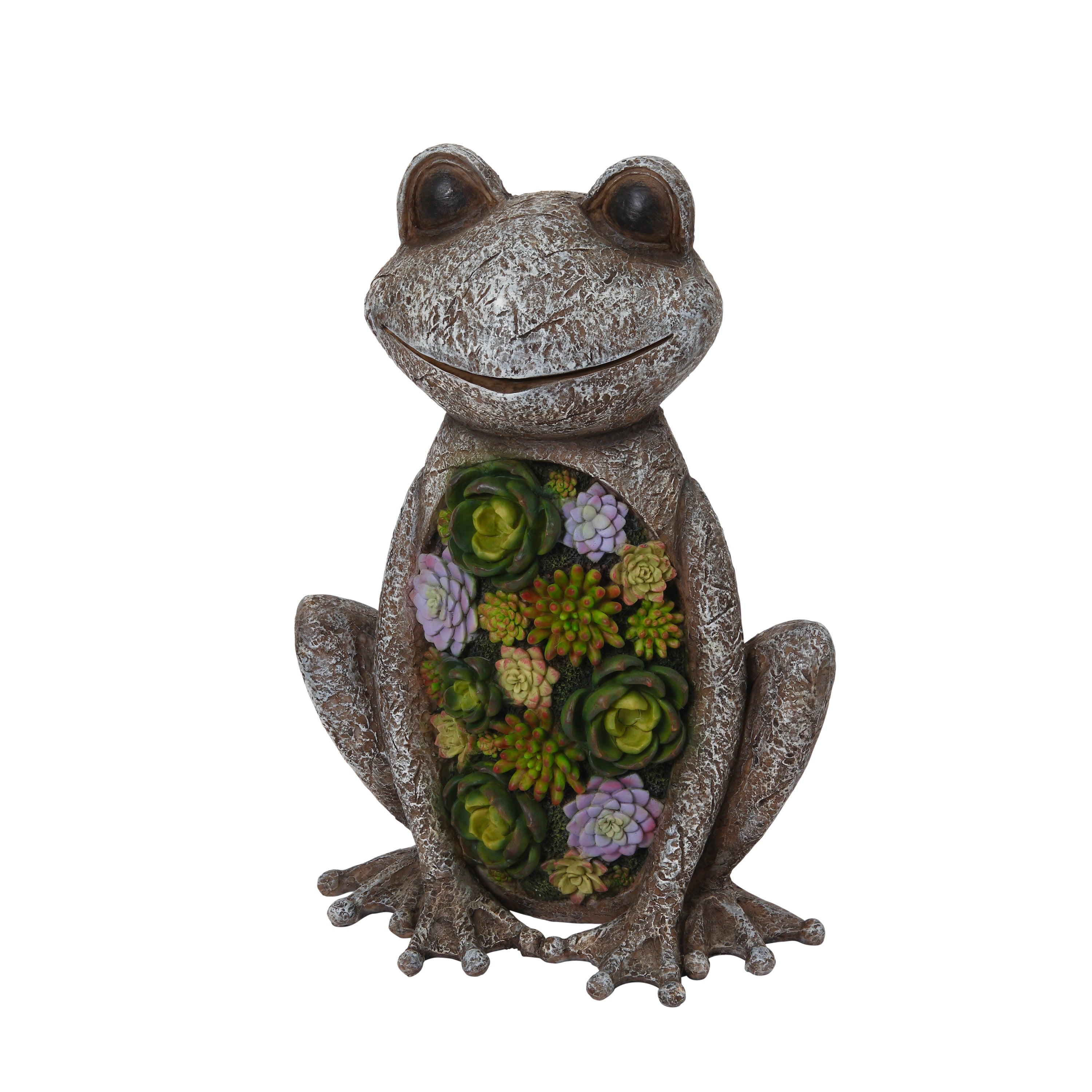 18.3 in. Polyresin Frog Sculpture